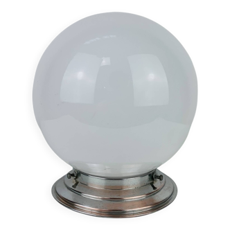 Art Deco opaline glass globe wall light, ceiling light