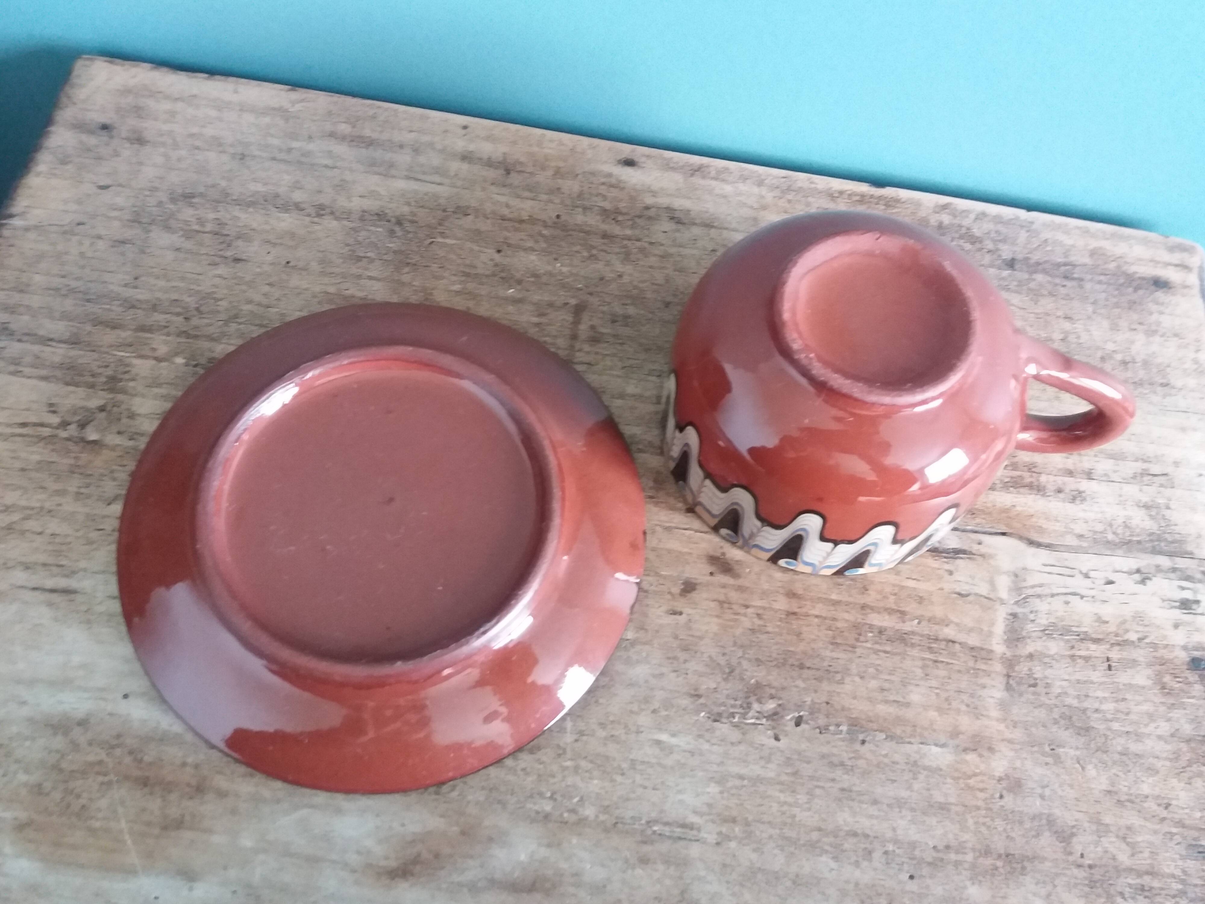 Tasse et soucoupe Trojan Bulgarie