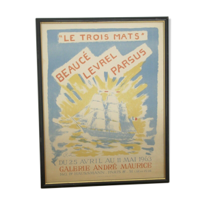 Affiche exposition, Le trois mâts