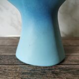 Blue ceramic hand lamp