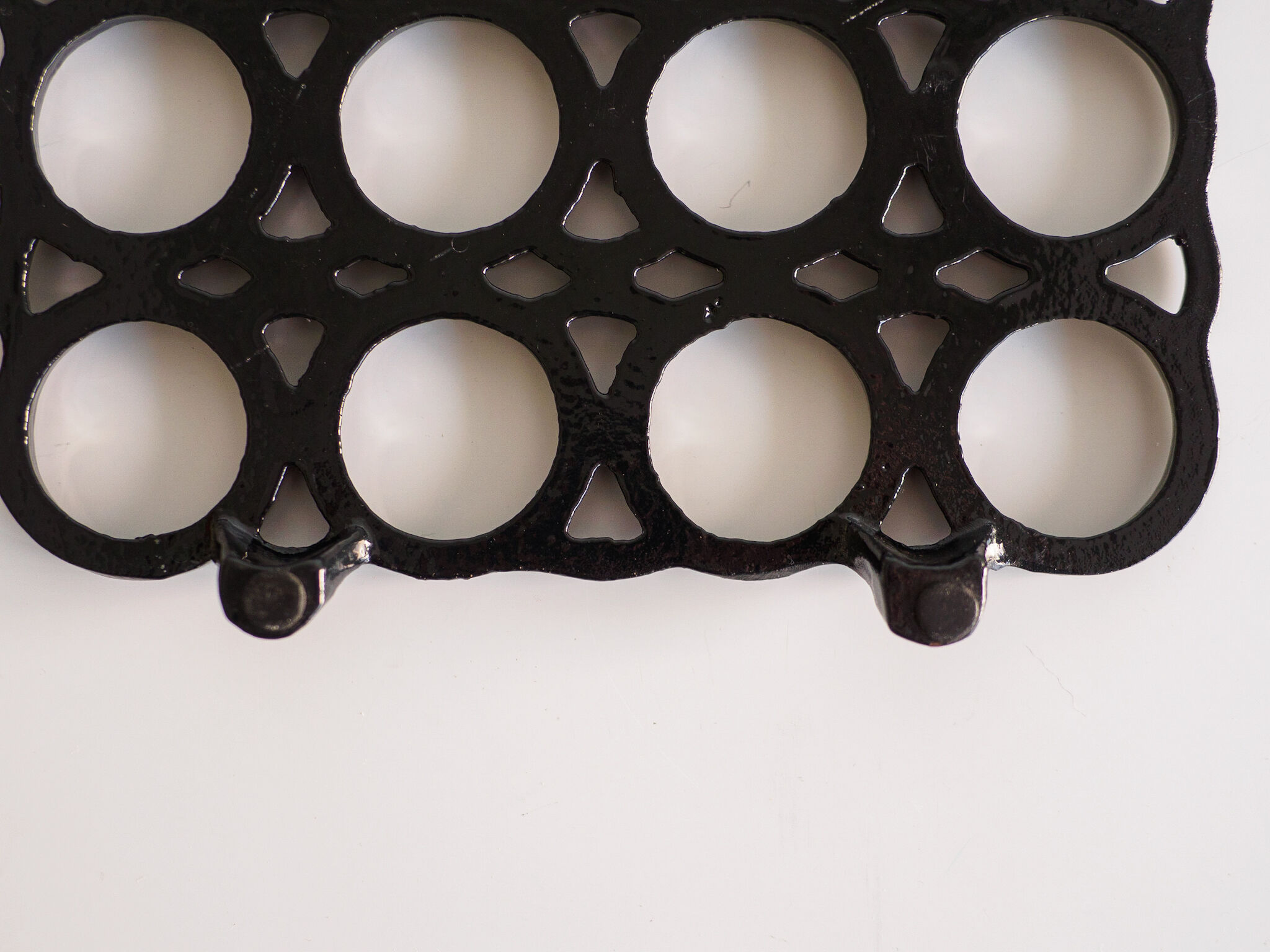 Black cast iron flat