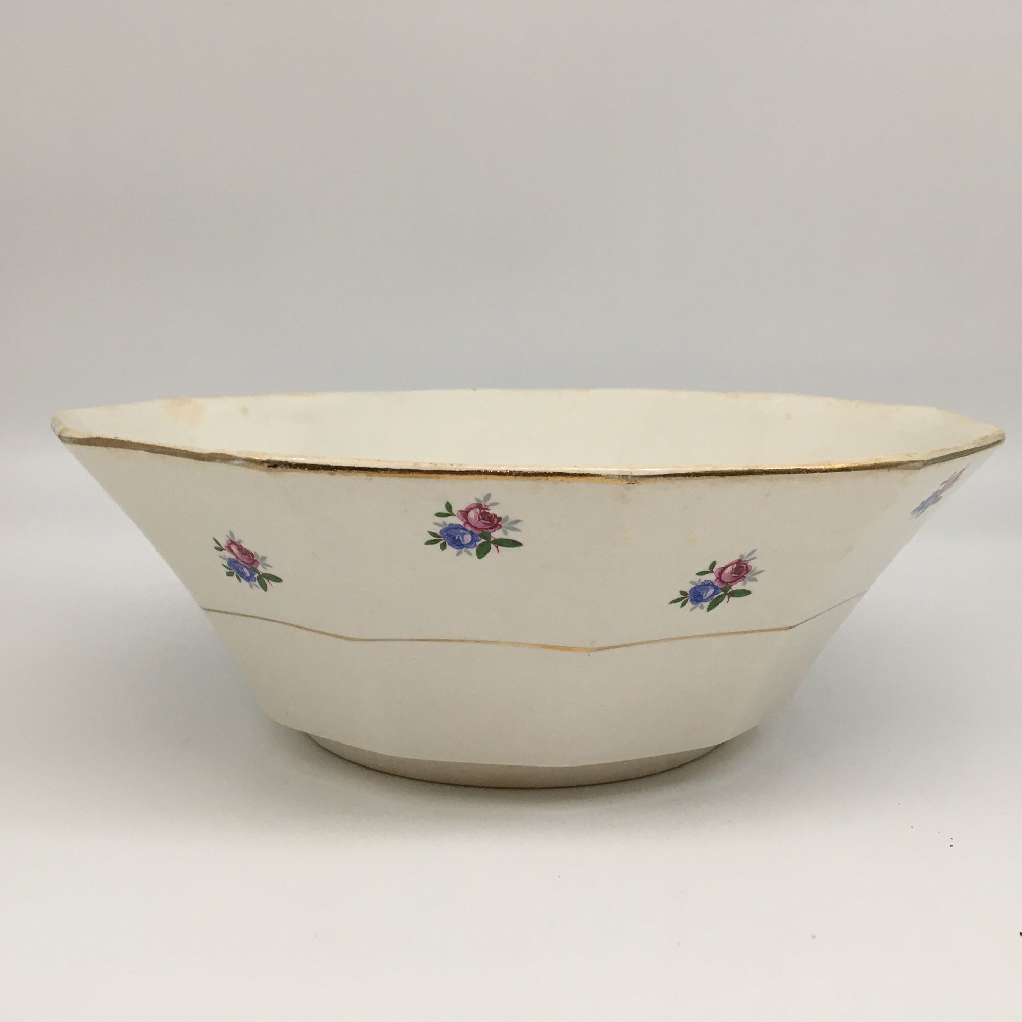 Serving Dish/Salad Bowl Stamped "Digoin & Sarreguemines"