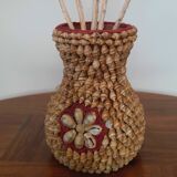 Vintage shell vase