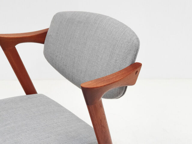 Kai Kristiansen model 42 teak dining chairs for Schou Andersen 1960