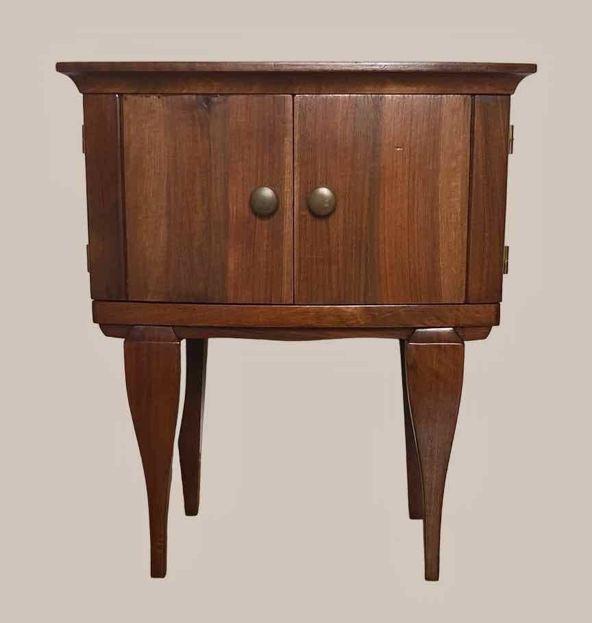 Table de chevet vintage pieds fuseau
