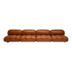 Camaleonda Lounge Sofa in Cognac Leather by Mario Bellini for B&B Italia, 1973, Set of 4