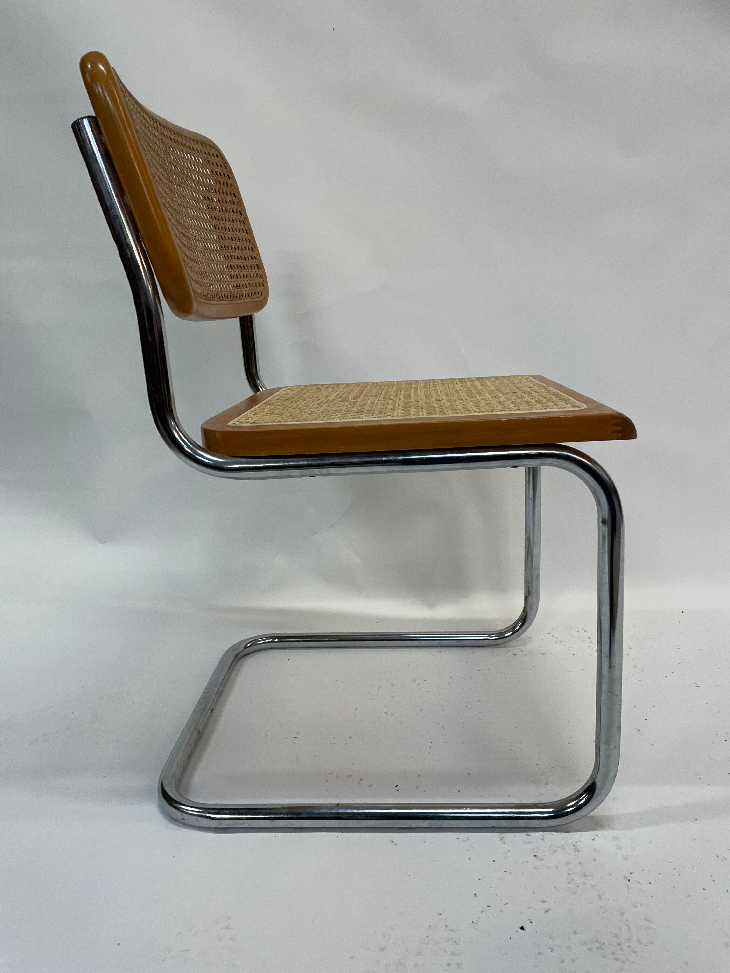 Cesca design chair b32 model in chrome