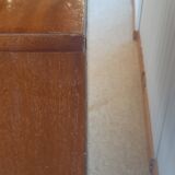 Commode en bois vernis, années 80
