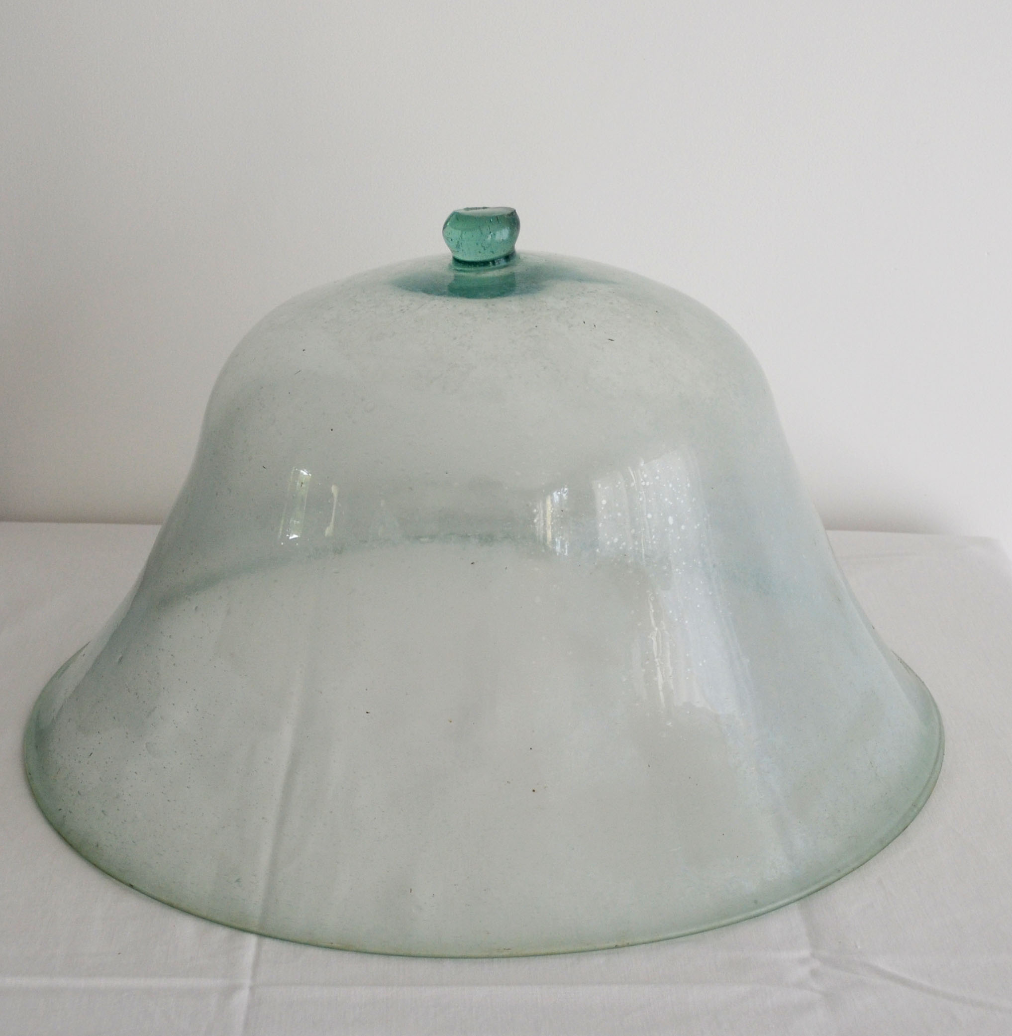 Late 19th century glass garden bell