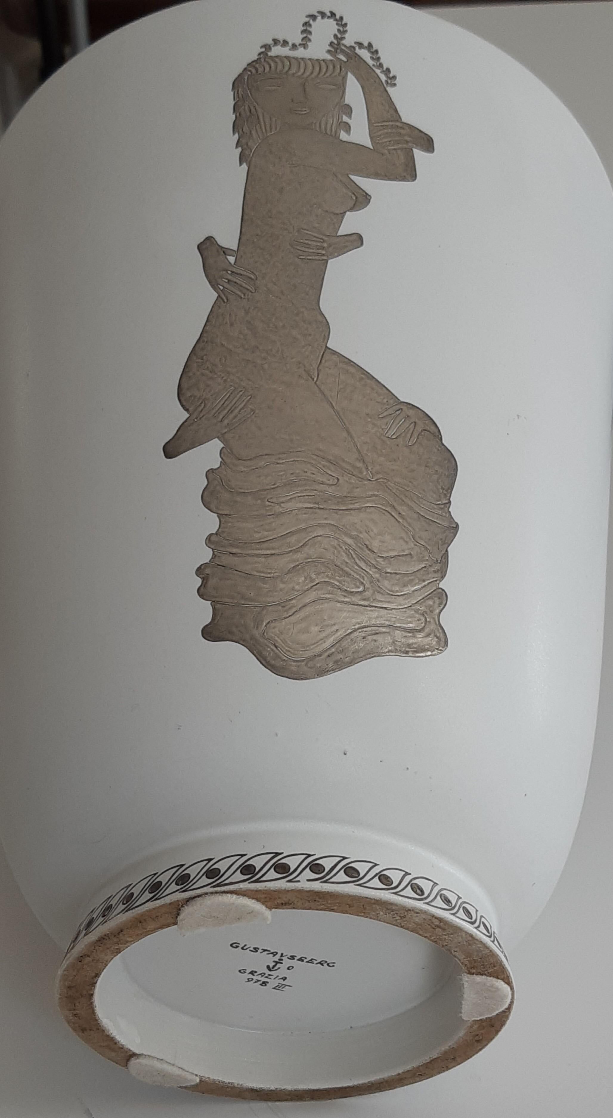 "Vase 'Grazia' for Gustavsberg Sweden 1960 Signed"