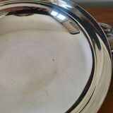 Round Hollow Dish, Vegetable Dish Silver Metal GELB