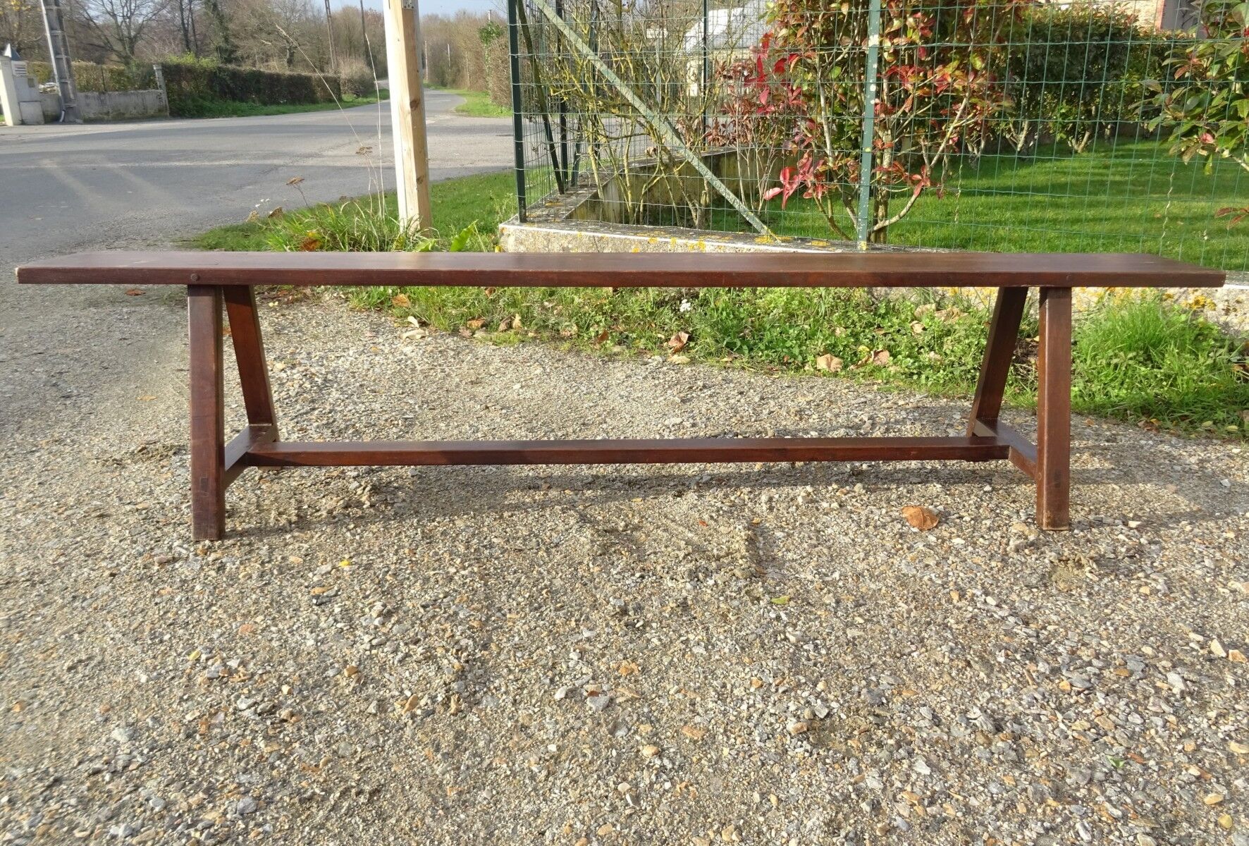 Oak farmhouse bench 200 cm