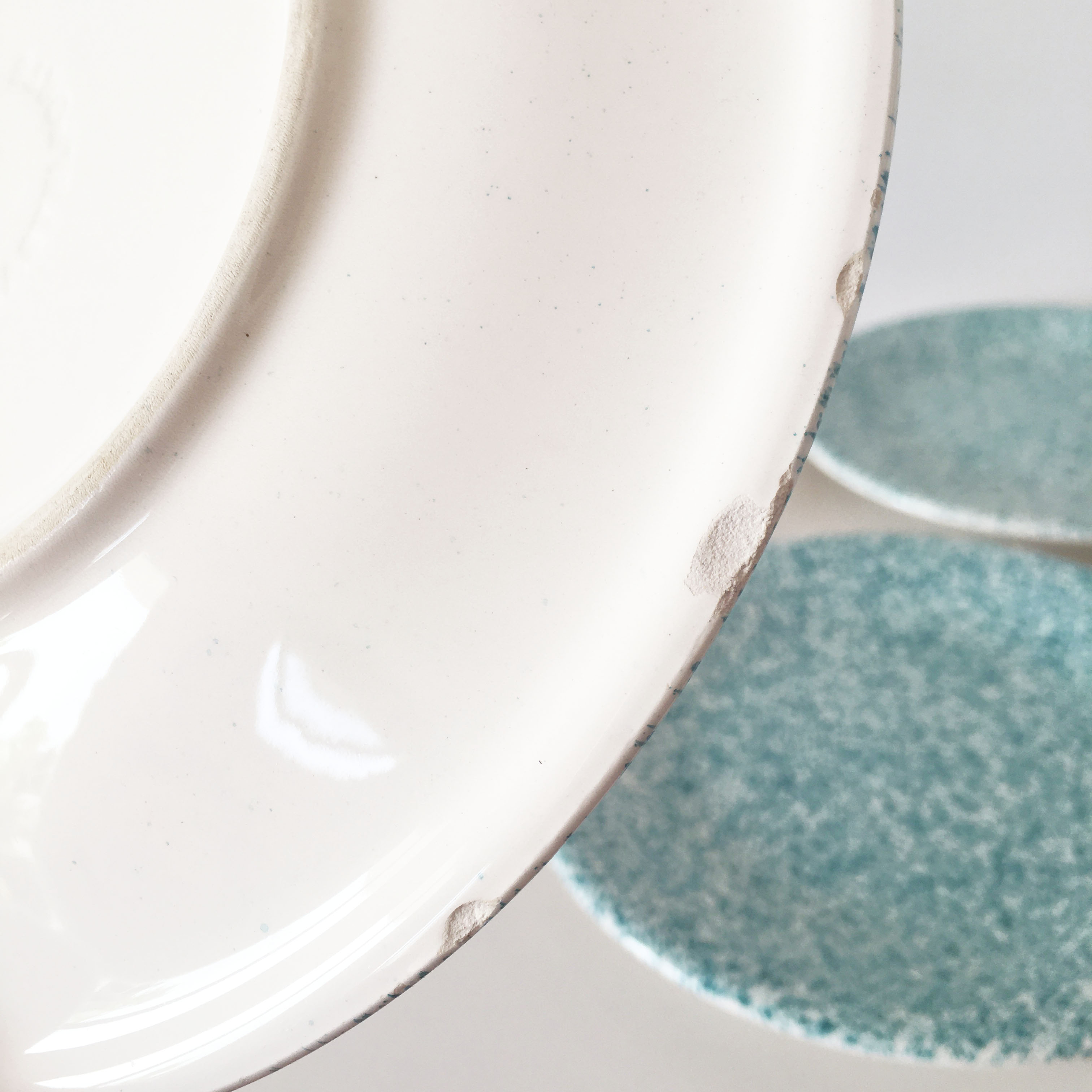 Set of 5 Italian plates Ceramica Dalia Castelforte
