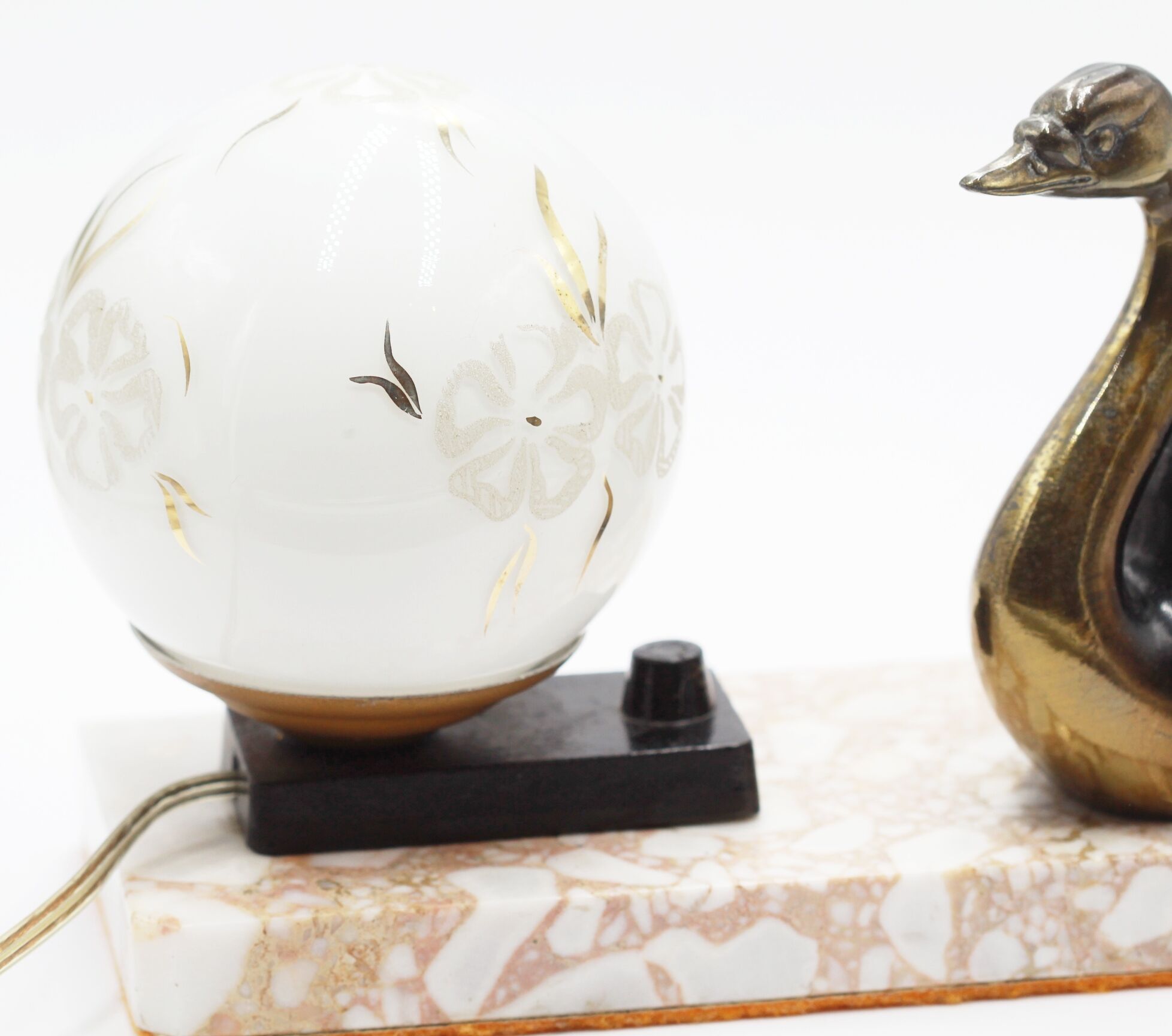 Lampe art deco cygne