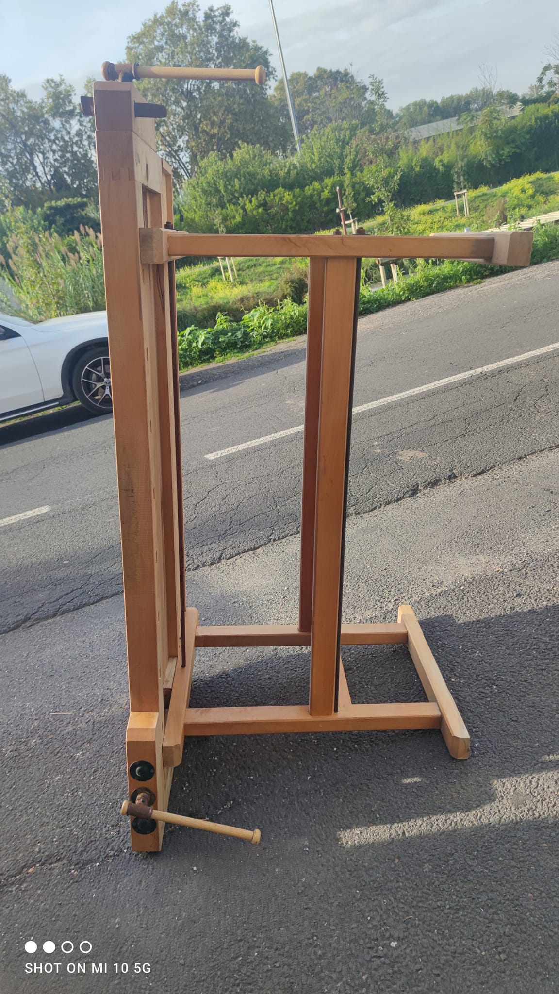 Solid beech workbench