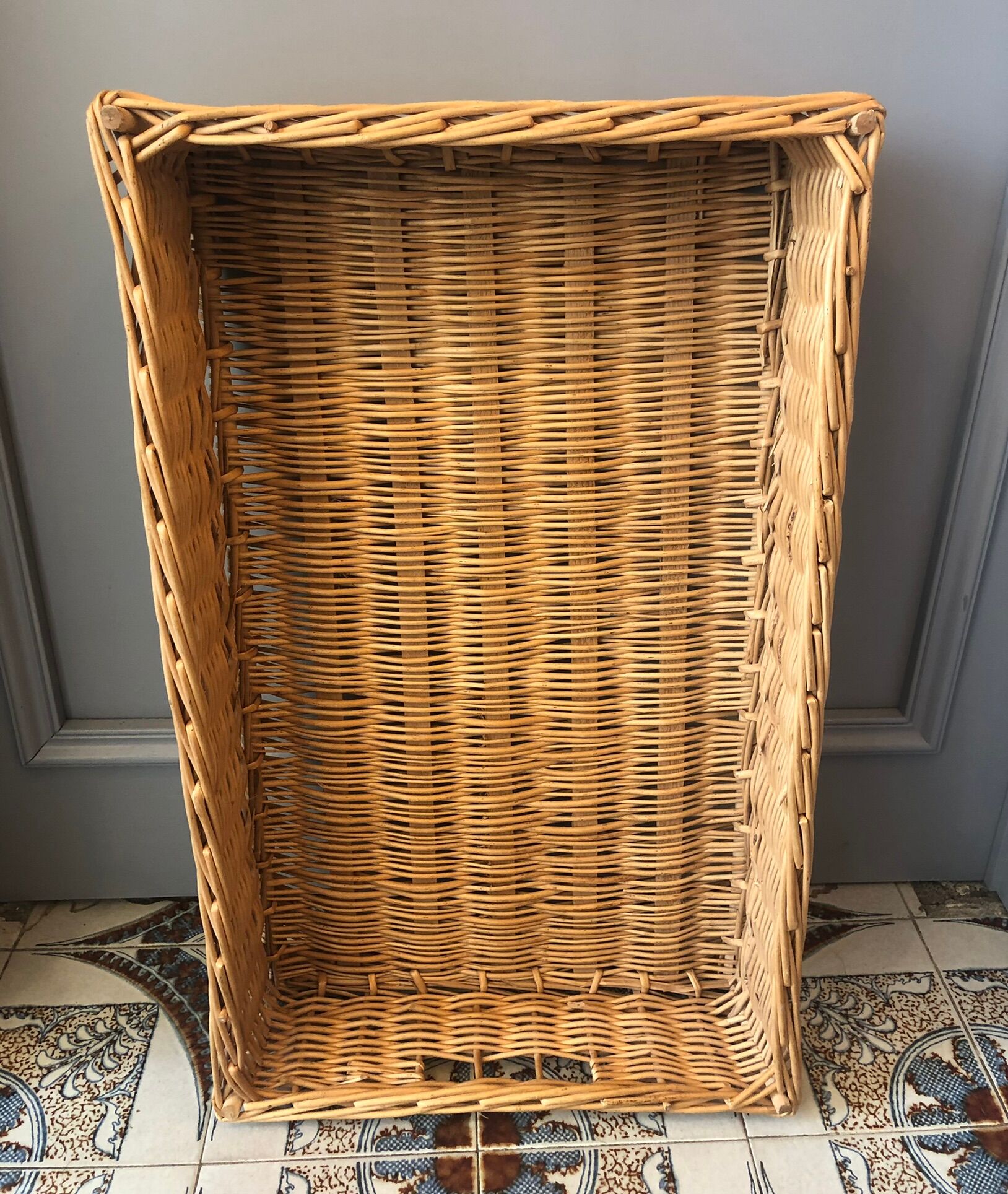 Wicker basket of bakery or cinema opener
