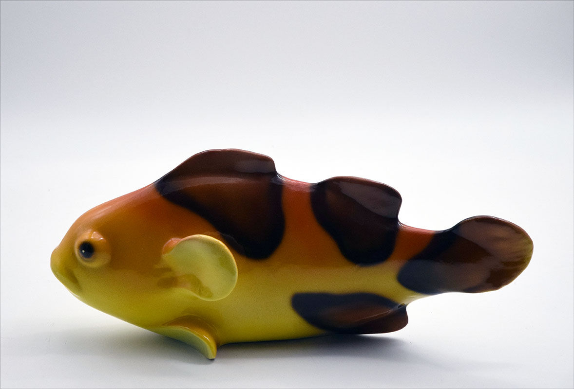 Fish in glazed ceramic 1960's