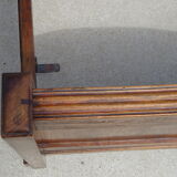 Walnut bed and walnut magnifying glass nineteenth century