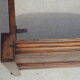 Walnut bed and walnut magnifying glass nineteenth century