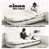 Vintage Cinna sofa model Gao Brown velvet