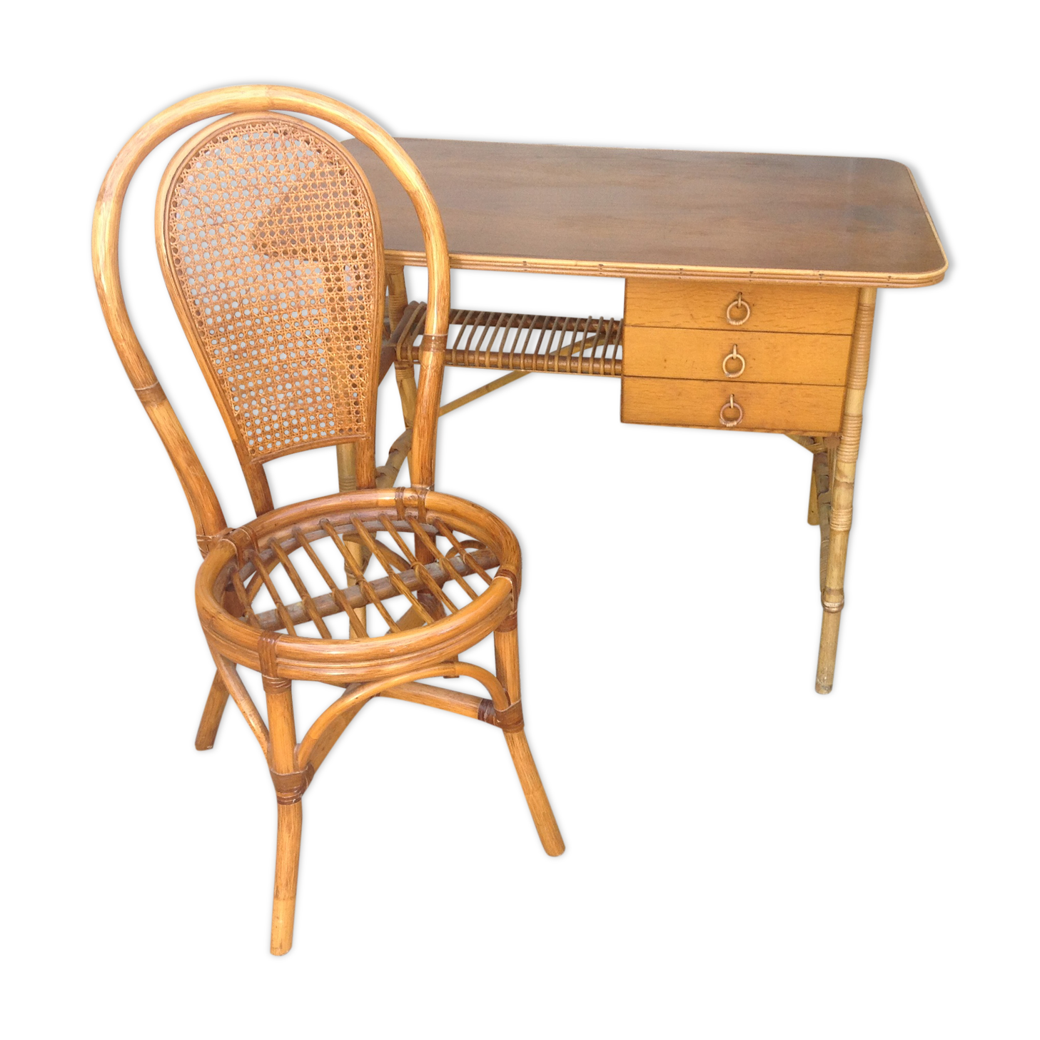 Desk and chair Louis Sognot