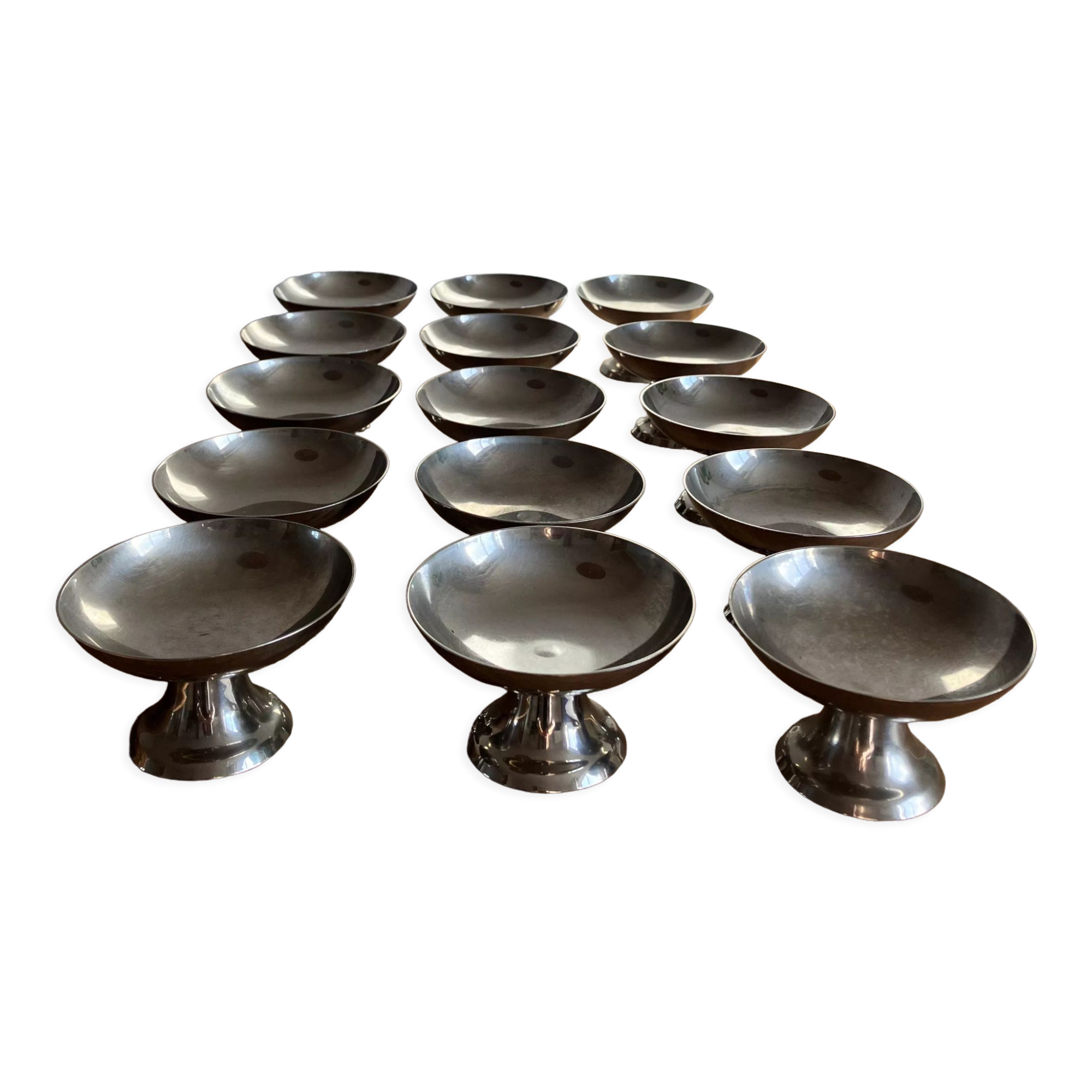 15 coupes à glace en Inox