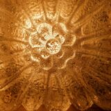 Textured glass ceiling lamp