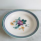 Set of 6 hollow plates and Longchamp oval serving dish