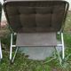 Chair tubular in Brown velvet of the 1970s
