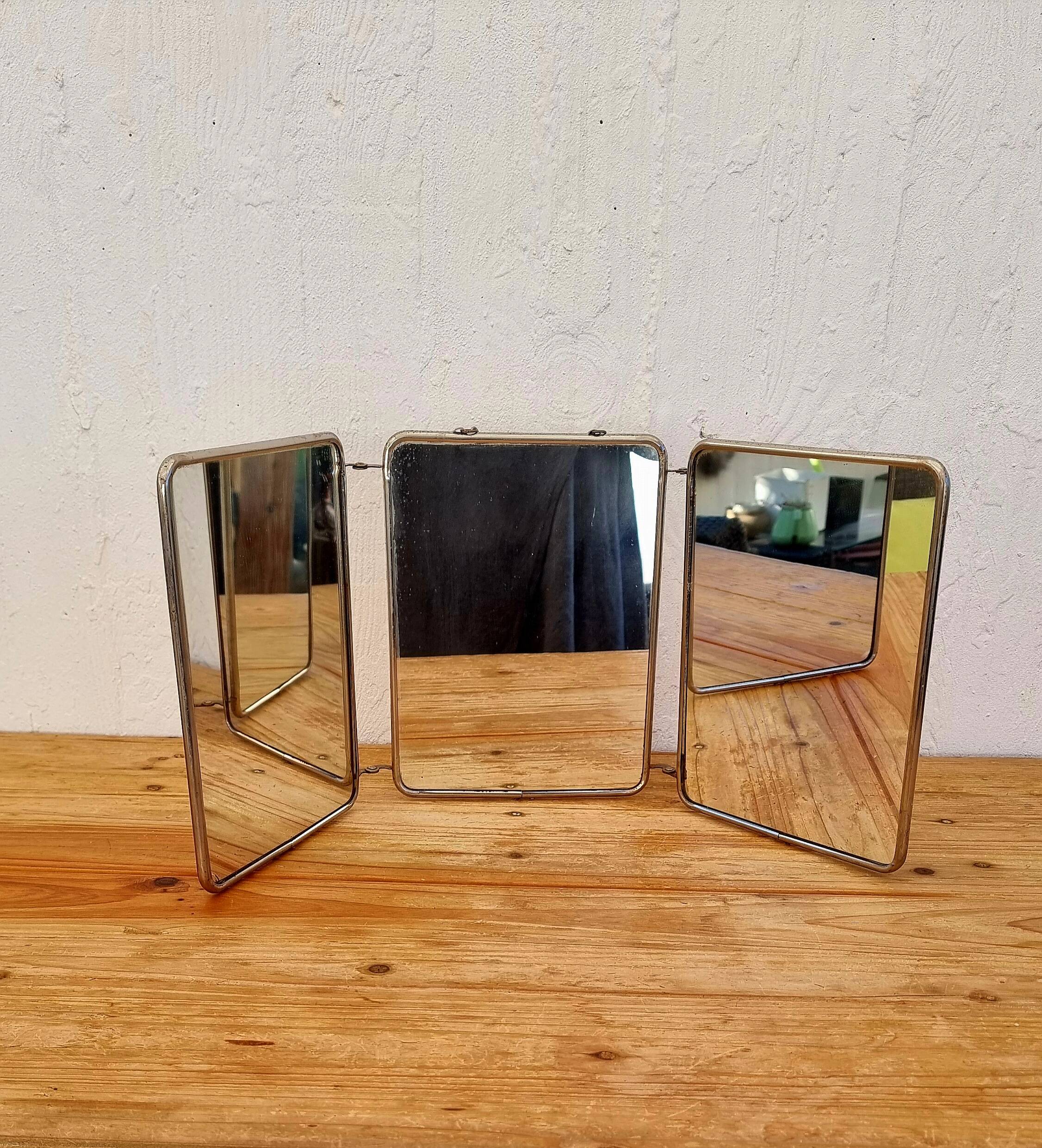 Miroir triptyque pliant vintage
