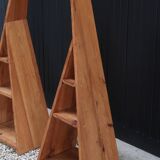 Etagère bibliothèque ou chevet en bois de pin, années 70