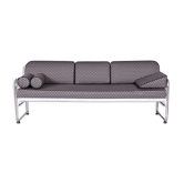 Bauhaus Sofa in Chrome & Upholstery attributed to Mücke-Melder, Czech, 1930s