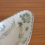 Ravier in iron earth "Geranium" U&C Sarreguemines late nineteenth - early twentieth