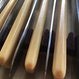 Series of 12 antique stainless steel knives