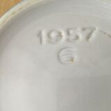 Blue teapot with white polka dots 1957