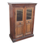 Petite armoire vitrée en bois ancien