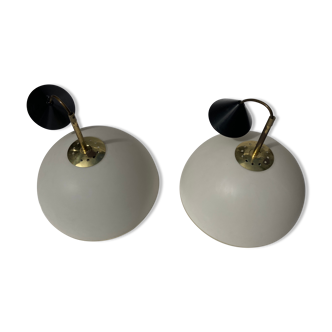 Pair of Dutch Hollywood Regency Dijkstra ceiling lights