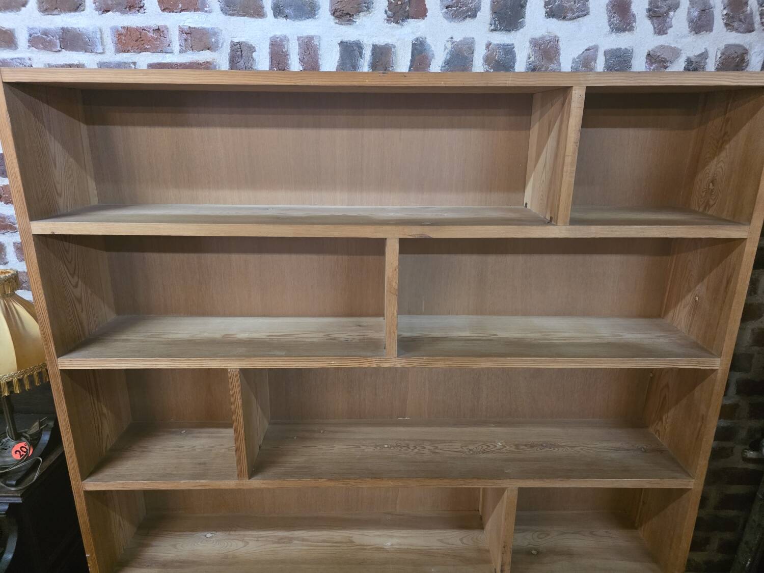 Vintage 70s fir bookcase