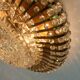 glamorous 1960s mid century CEILING LAMP ceiling fixture brass and glass