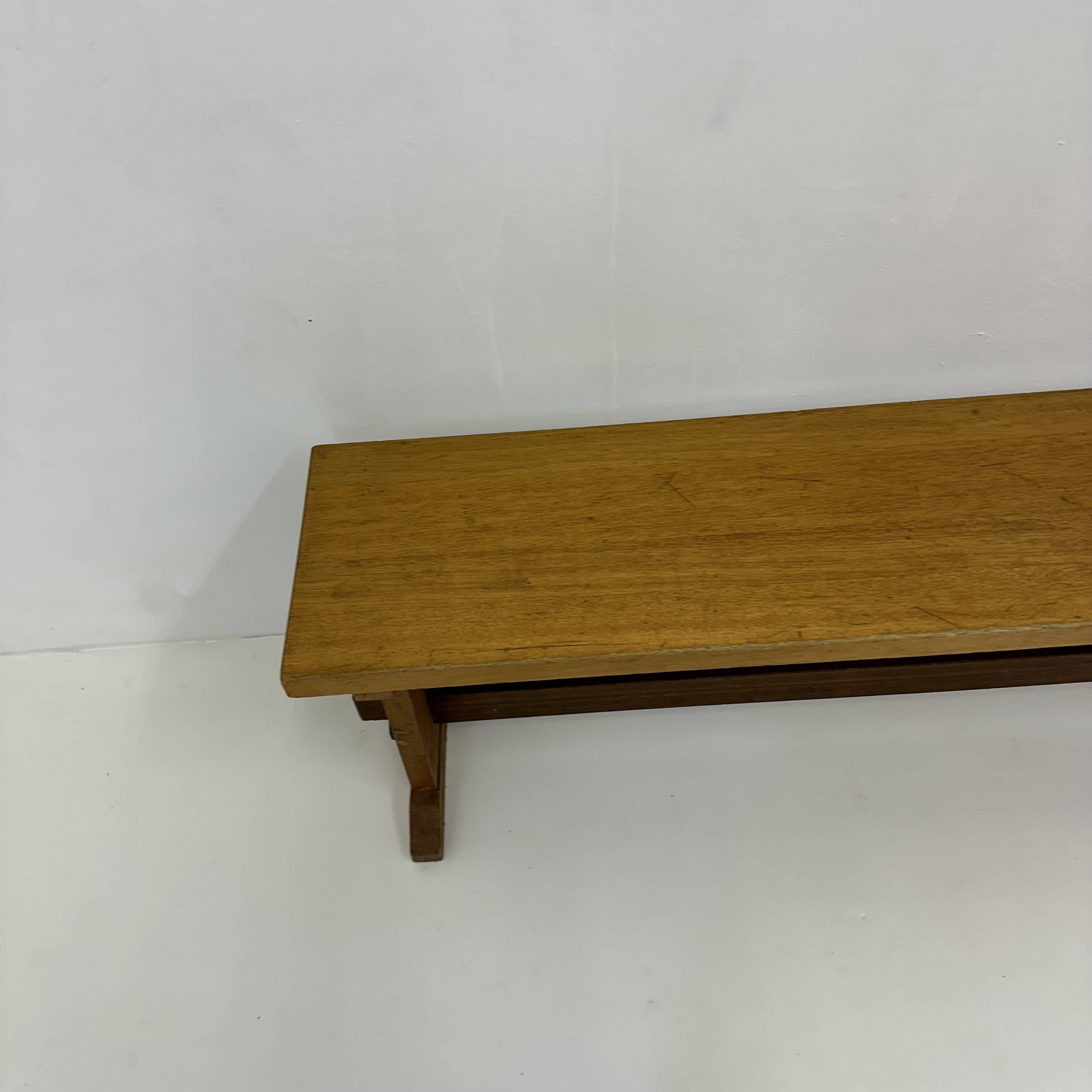 Vintage wooden school bench , 1970’s