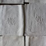Set of 6 MBG butterfly damask napkins