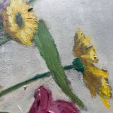 Tableau HST "Bouquet de fleurs des champs" E. Guyot (XIX°-XX°)