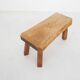 Solid oak side table, The Netherlands 1970's