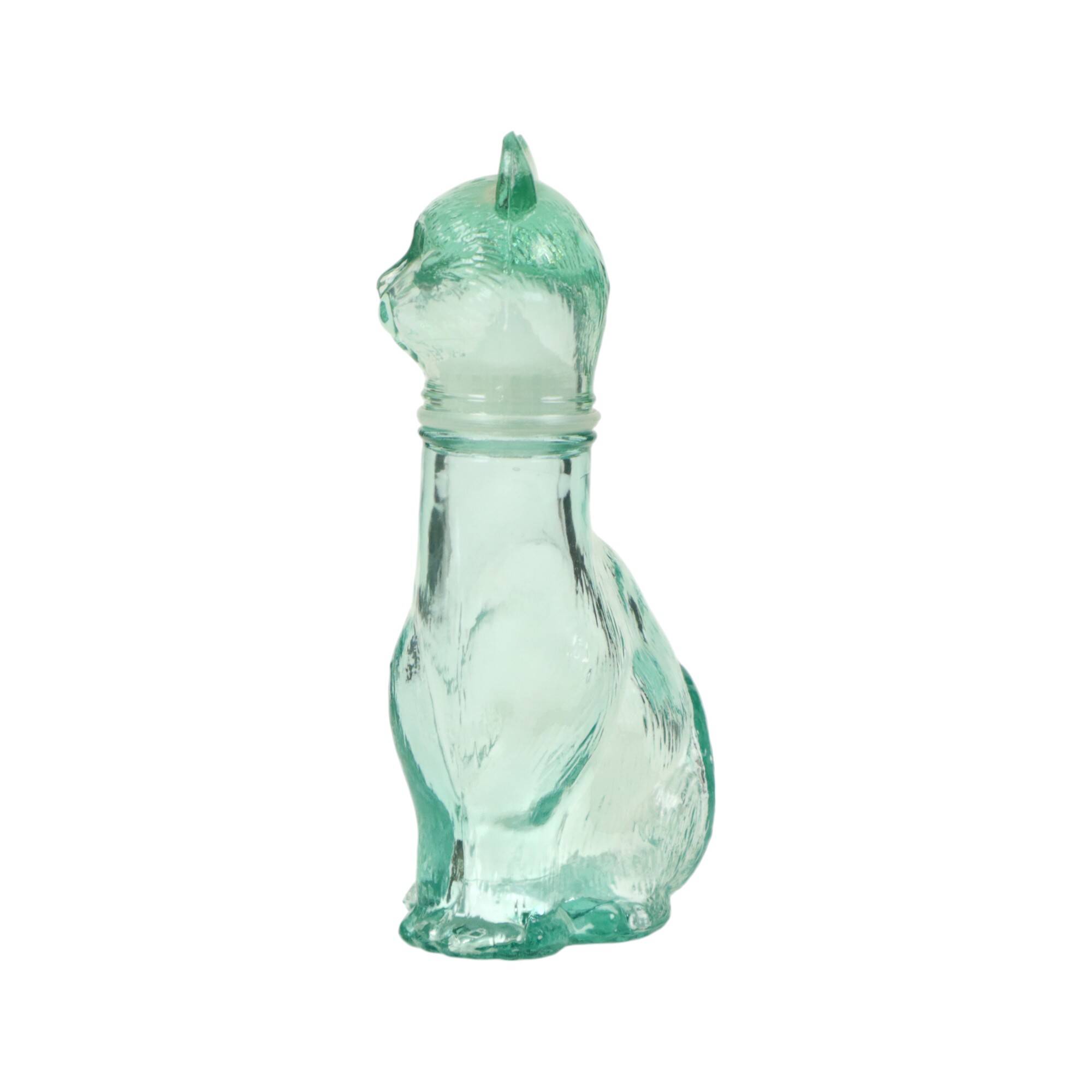 Small Glass Cats Carafe Cat Bottle Vetreria Etrusca Glassware