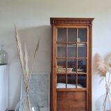 Antique Parisian glass cabinet - bonnet-maker type