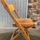 6 folding wooden bistro terrace cafe chairs 60's