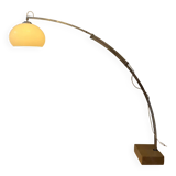 Vintage space age arc floor lamp in style of Guzzini