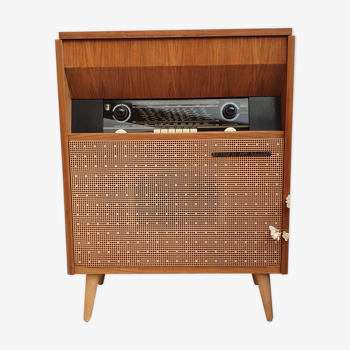 Vintage music radio cabinet