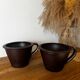 Set of two stoneware mugs Turgis Calvados
