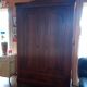 Antique solid wood wardrobe